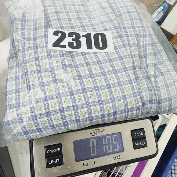 L.L. Bean Plaid Button down Long sleeve  Men's shirt L Tall Blue/ Green - Picture 6 of 6